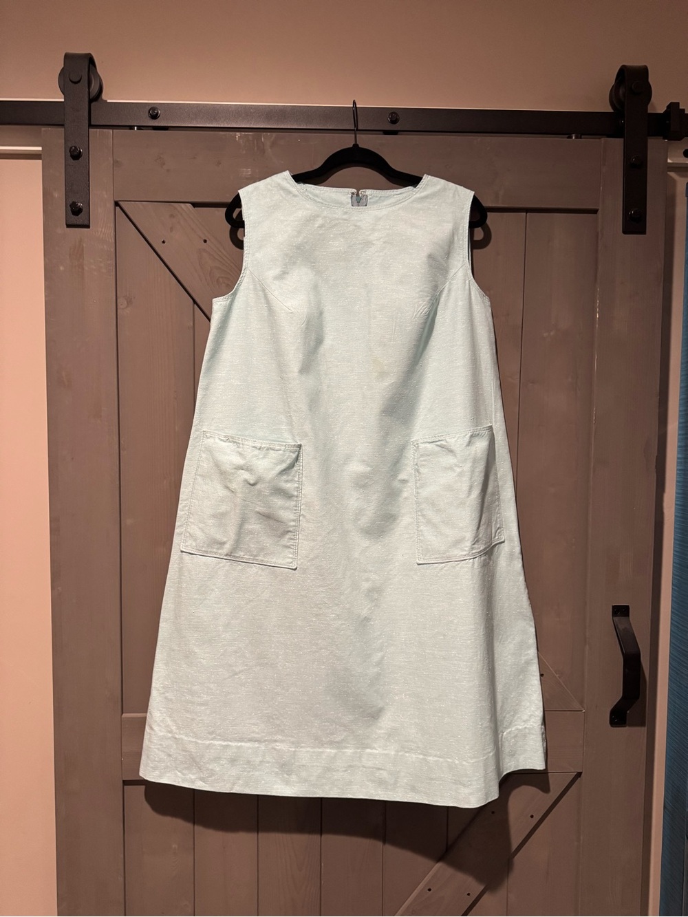 Vintage maternity mint A-Line Pocket Dress